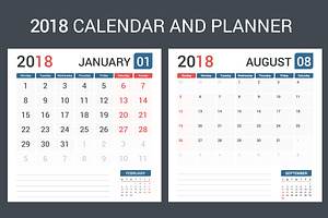 2018 Calendar And Planner