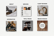 120 Hairstylist Instagram Templates, a Social Media Template by TheBohoFactory (Thumbnail 7 of 10)