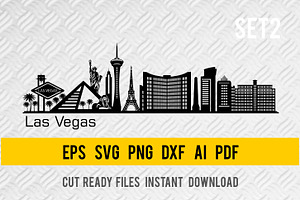 Las Vegas - City Skyline Cut SVG