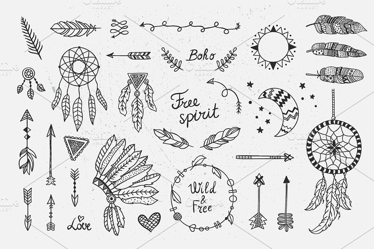 Boho Designs, an Illustration by Redchocolate (Photo 3 of 5)