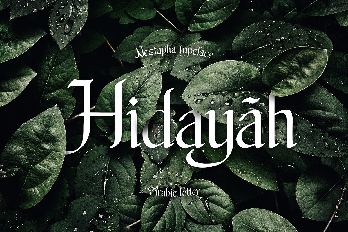 Nestapha - Islamic Font, a Script Font by Flawless And Co (Photo 1 of 10)