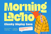 Morning Lacho Chunky Display Sans, a Sans Serif Font by timelesstype.co (Thumbnail 1 of 10)