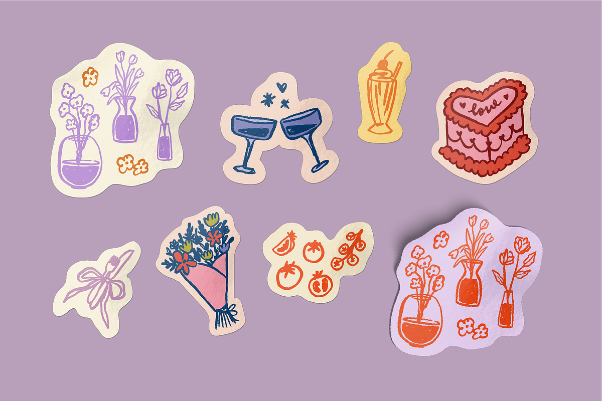 Dinner Party Illustrations, a Food Illustration by sophinka design (Photo 10 of 16)