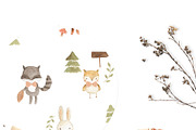 BUNDLE #1- Watercolor Patterns, an Animal Illustration by Flora+Bear (Thumbnail 6 of 10)