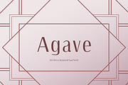 Agave || Art Deco Inspired San Serif, a Sans Serif Font by Marcelina Pulcini Designs (Thumbnail 1 of 3)