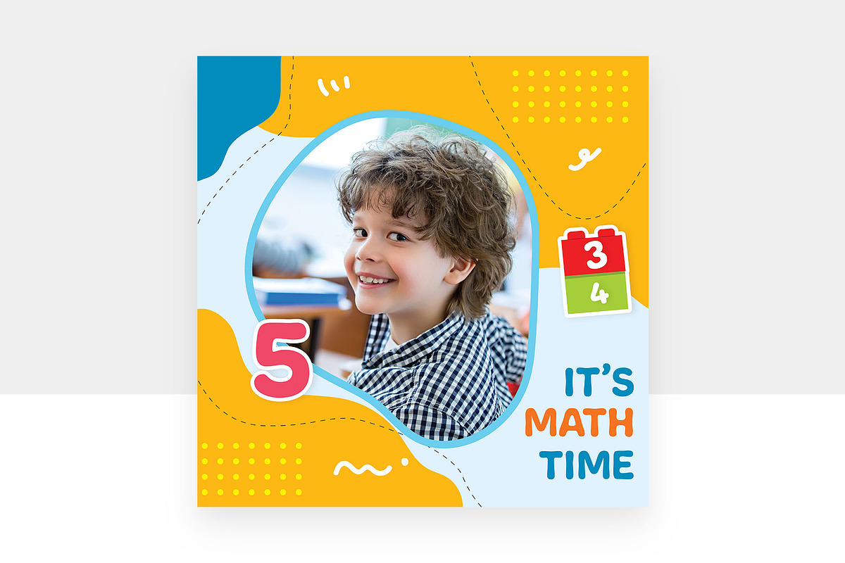 Math Education Social Media Banners, a Flyer Template by BrandPacks