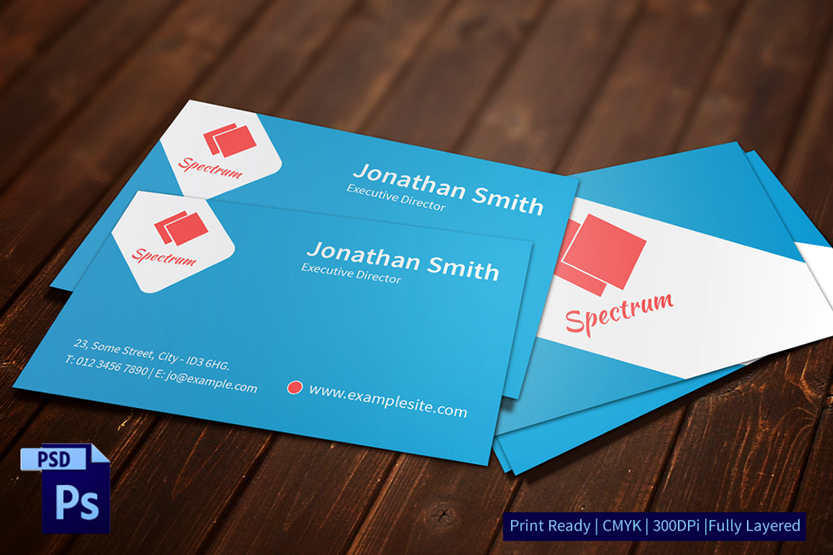 Clean Flat Business Card, a Business Card Template by Niram Factory (Photo 2 of 4)