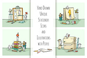 Cartoon stationery icons with People, an Icon by Sapunkele (Thumbnail 3 of 3)