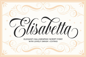 Elisabetta Script, a Script Font by Seniors