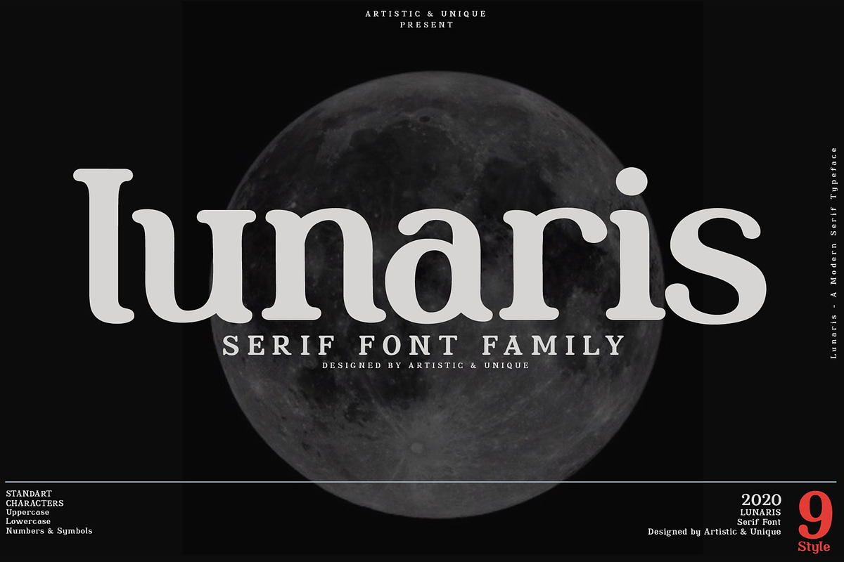 Lunaris - Serif Font Family preview 5