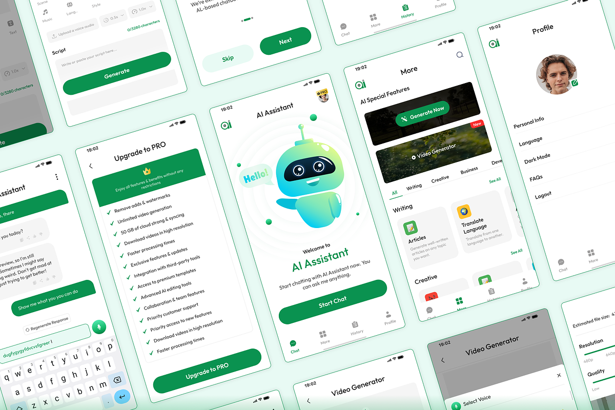 Prime AI App UI Kit, an UI Kit Template by Futurelens (Photo 6 of 6)