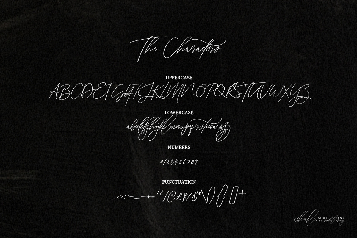 exhale. | calligraphy script font, a Script Font by Heart + Soul Studios (Photo 15 of 16)