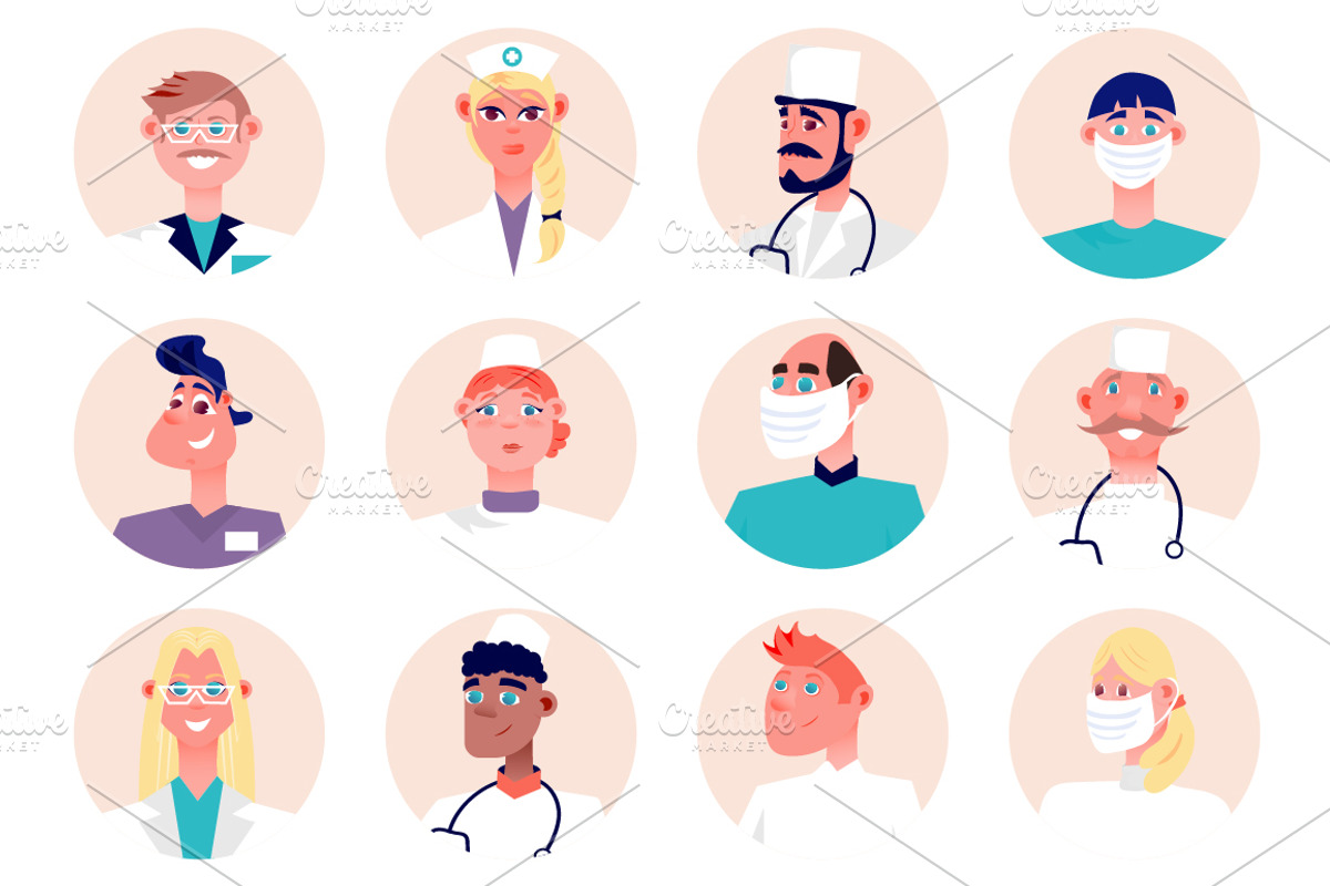 Cartoon People Avatars, an Emoji Icon by alexdndz (Photo 12 of 13)