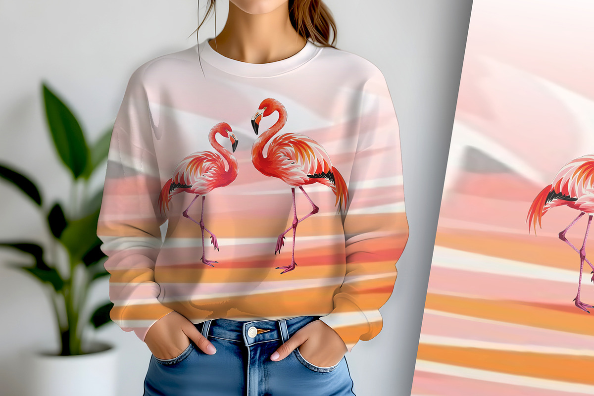 Flamingo Tango, an Animal Illustration by Sharon Schwalbe (Photo 2 of 7)