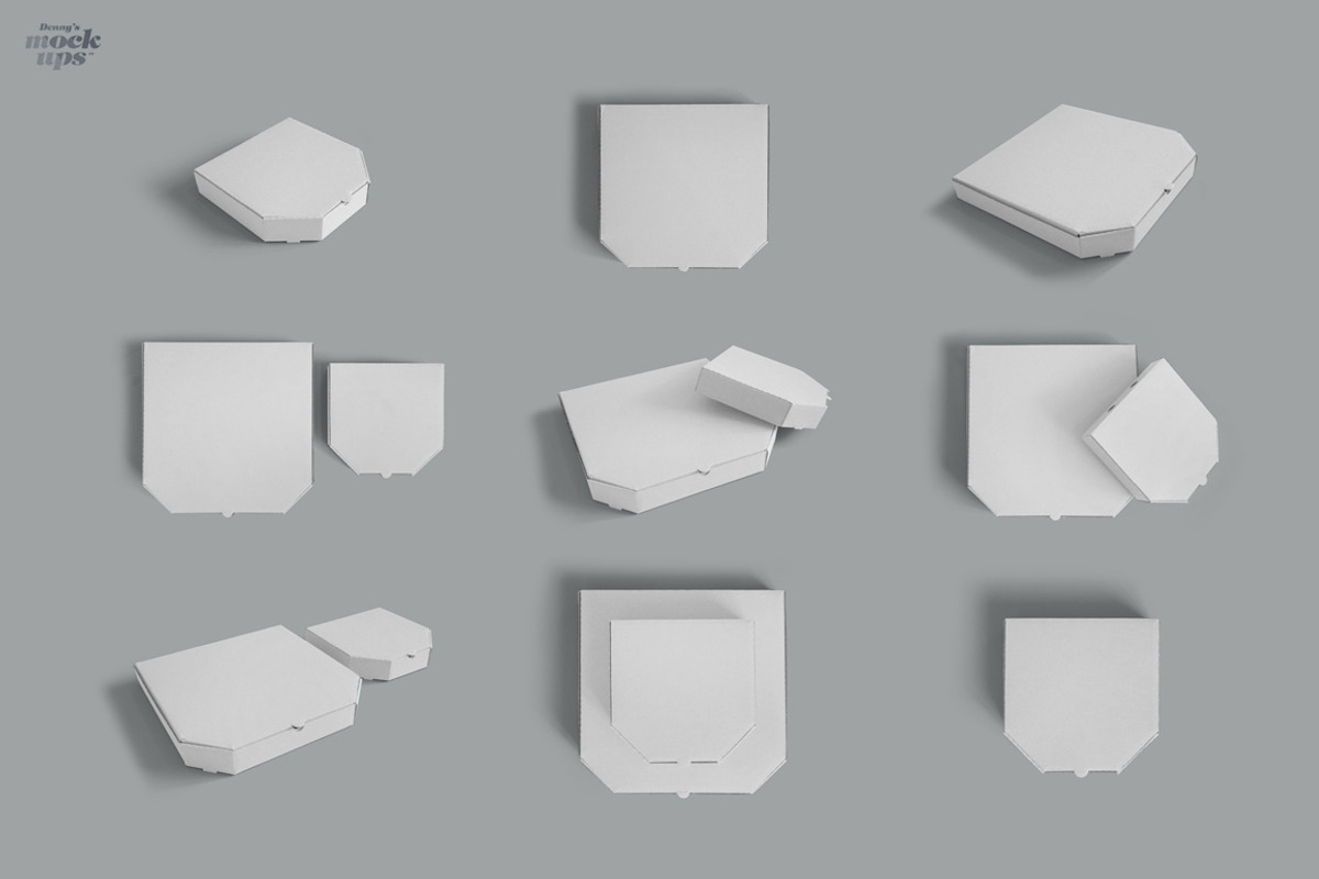 Pizza Box Mockup, a Product Mockup by Denny's Mock-ups (Photo 11 of 12)