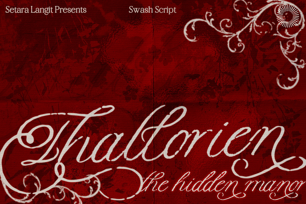Thallorien - Elegant Storytelling, a Script Font by Setara Langit CreativeStd (Photo 1 of 12)