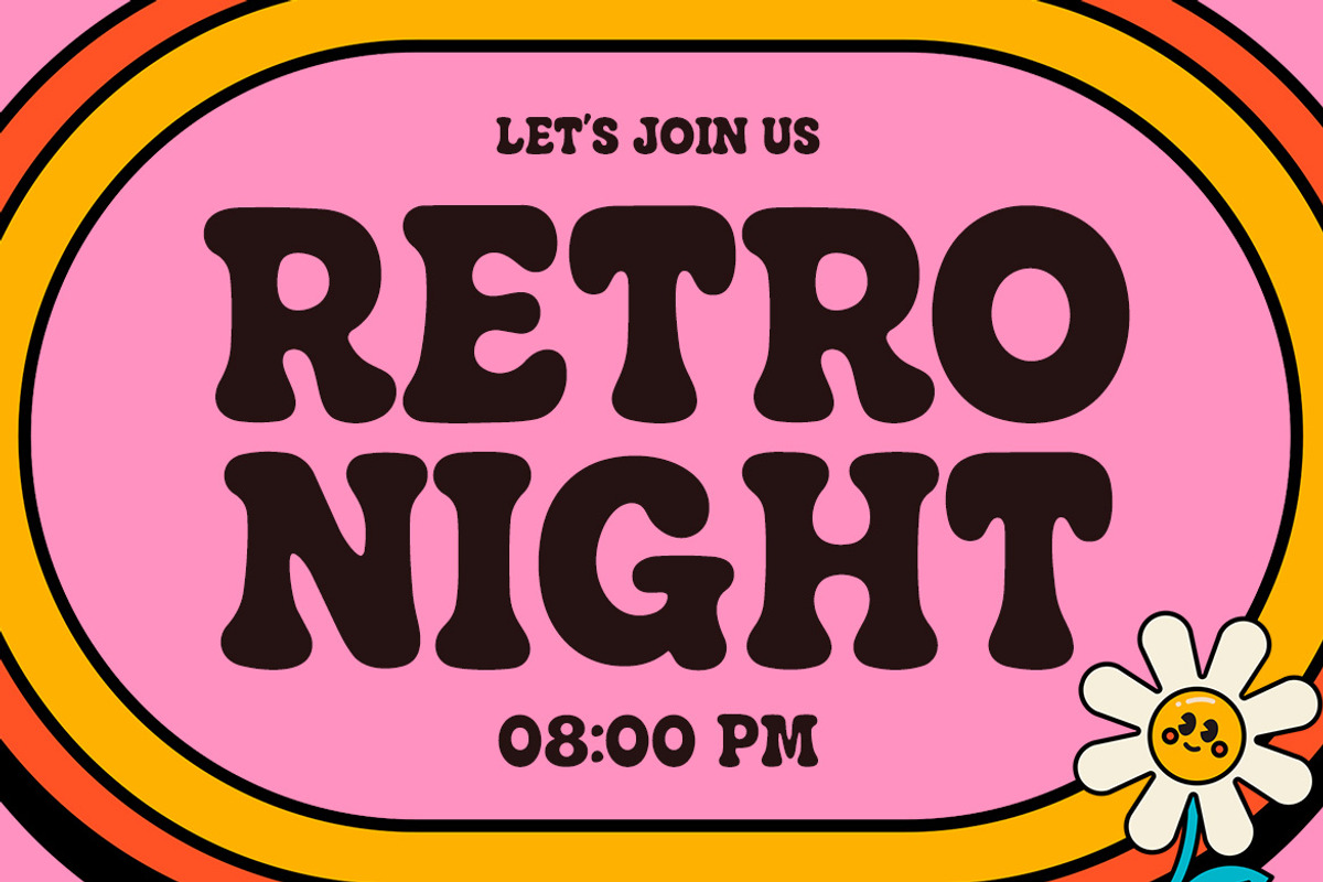RETRO DJADOEL – Chunky Retro Display, a Serif Font by decographstud (Photo 3 of 7)