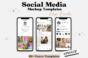 Social Media Mockup Canva Bundle, a Social Media Template by GraphiCarola (Thumbnail 1 of 6)