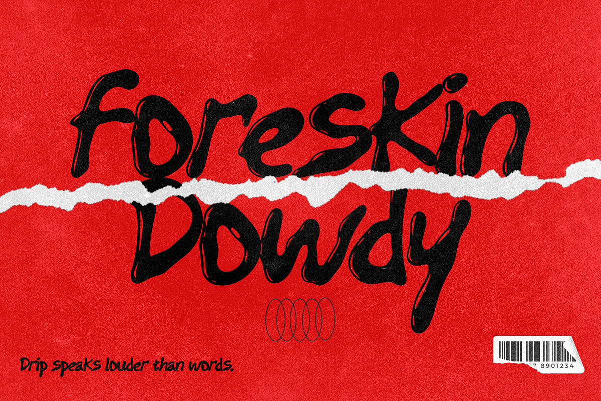 Cuffs Distressed Noise Display Font, a Handwritten Font by dansdesign (Photo 4 of 9)