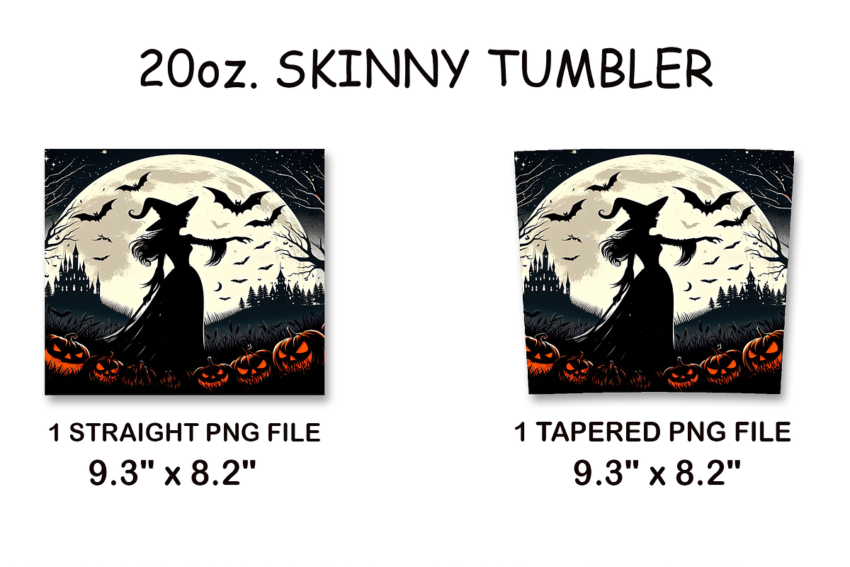 Halloween Witch 20oz Skinny Tumbler, a Background Graphic by LamanAzalea (Photo 2 of 2)