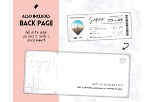 EDITABLE Boarding Pass Template