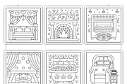 Quiet Time Comfy Hygge Coloring Page, a Decorative Illustration by Ink Gallery (Thumbnail 3 of 4)