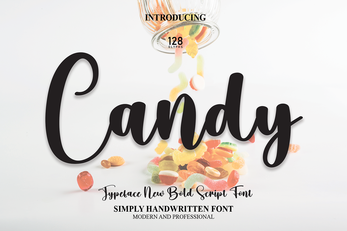 Candy | Script Font, a Script Font by Scratchones (Photo 1 of 8)
