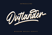 Outlander Brush Script, a Script Font by Megi Satyo Widodo (Thumbnail 1 of 11)