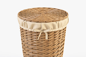 Wicker Laundry Basket 03 Set 3 Color