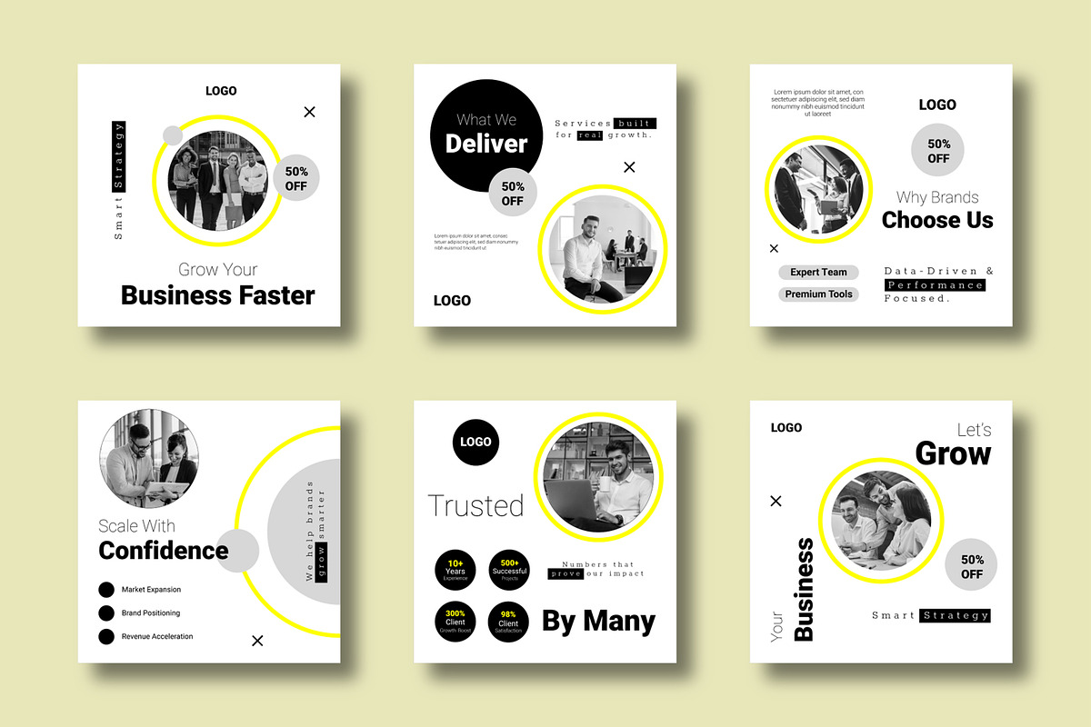 Business Growth Social Media Design, a Social Media Template by MightyDesign (Photo 2 of 8)