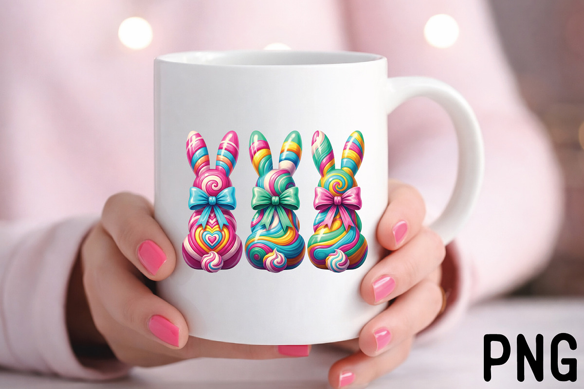 Bunny Bow PNG, Easter Bunny PNG, an Illustration by Black Bird Studio (Photo 3 of 3)