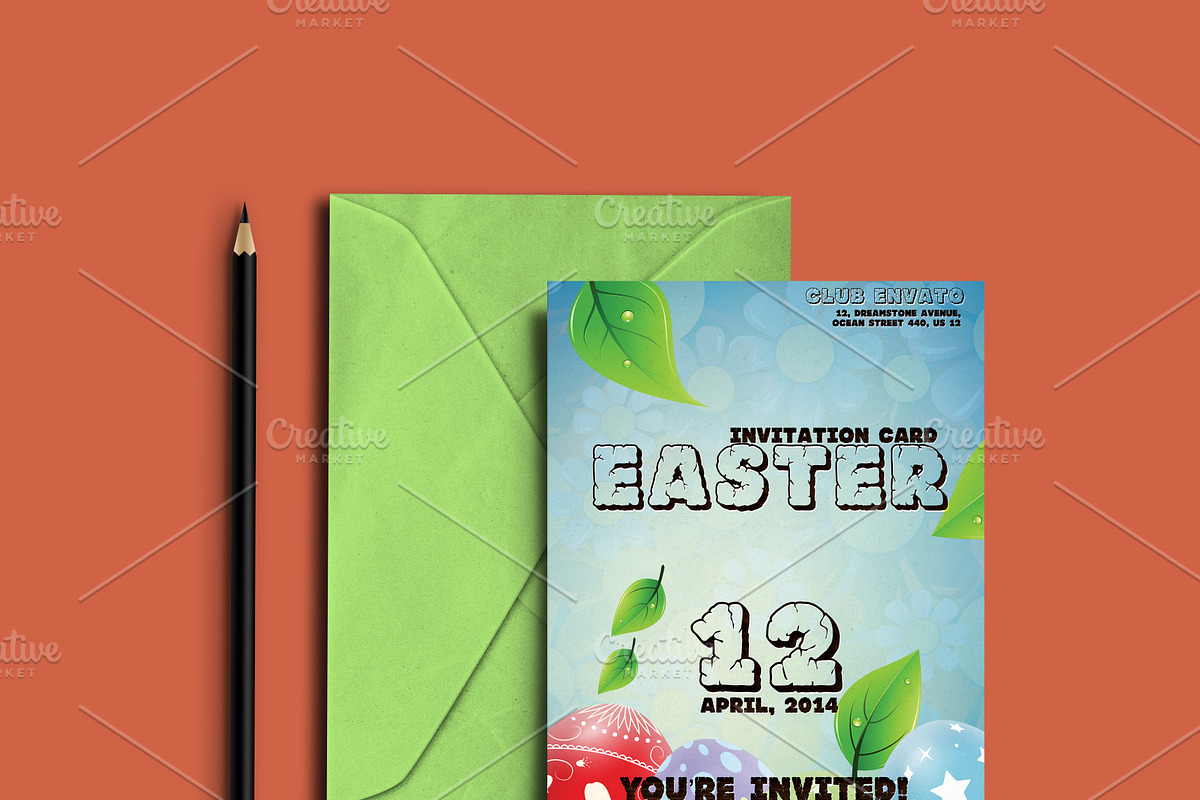 Easter party invitation, an Invitation Template by Konakchiev (Photo 2 of 2)
