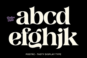 Postre -Stylish Serif