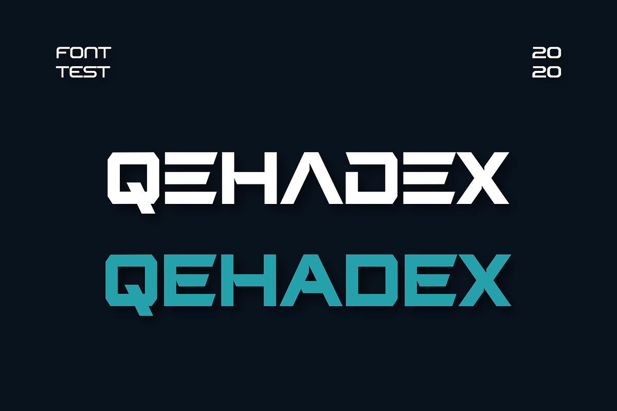 Qehadex Futuristic Modern Display Fo, a Sans Serif Font by UICreative (Photo 1 of 5)