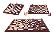 Chessboards with pieces. Chess game, an Object Illustration by Good Studio (Thumbnail 1 of 4)