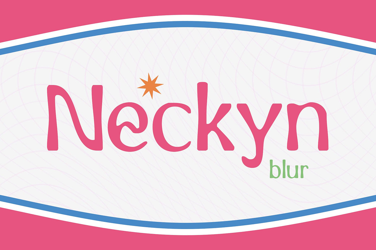 Neckyn Blur, a Sans Serif Font by Craft Supply Co. (Photo 1 of 8)