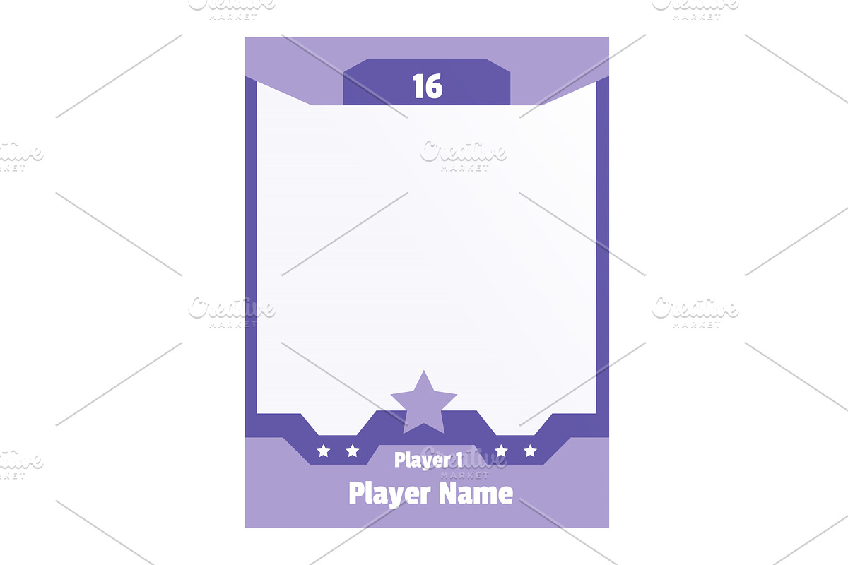 Game sports card template, a Sport Illustration by Things for designers