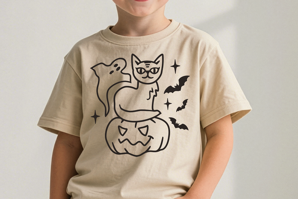 Ghost Halloween SVG Black Cat Ghost, an Object Graphic by TanchaArt (Photo 2 of 7)