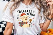 Fa La La La LLama Christmas PNG, an Illustration by Sublimation Artist (Thumbnail 9 of 9)