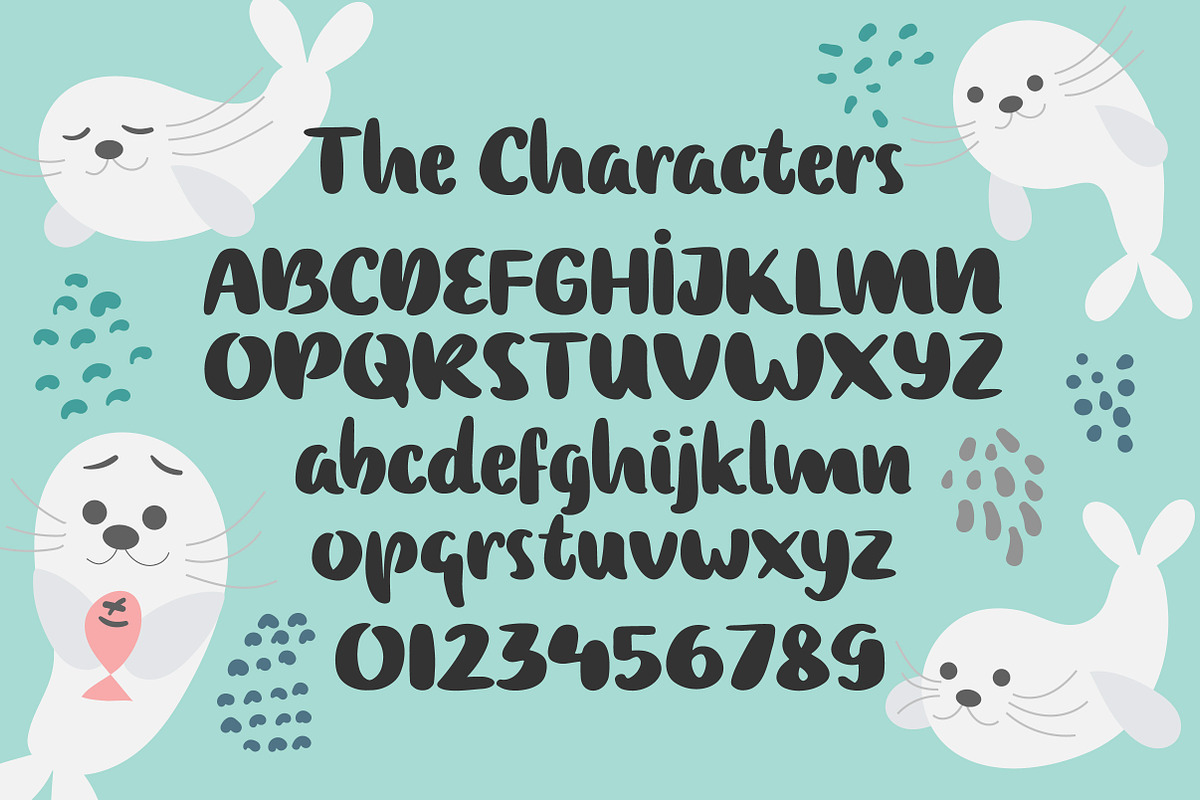 Baby Seal Font preview 2