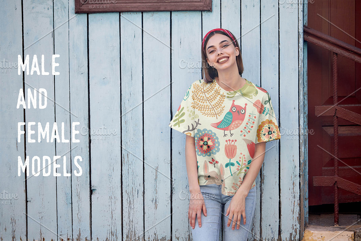 T-Shirt Mockup pack / Urban Edition, a Shirt Mockup by Arfis (Photo 10 of 28)