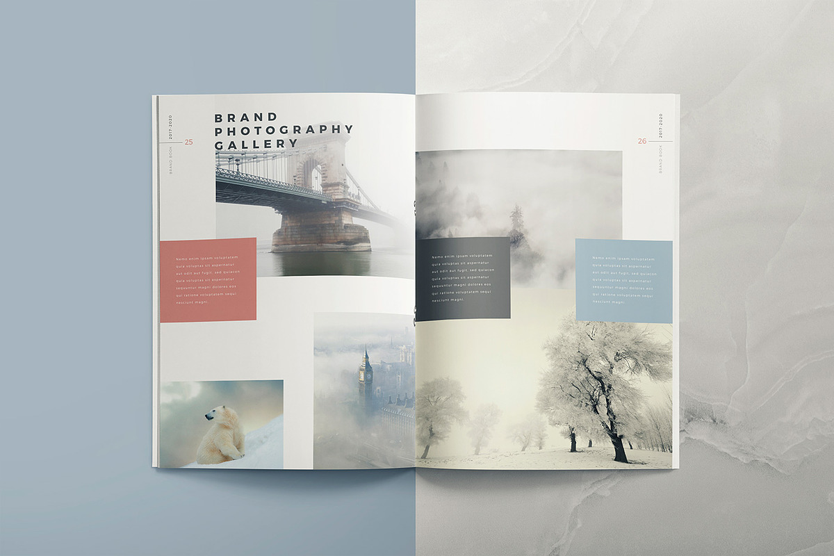 The Voyage - Brand Book Template, a Brochure Template by ZippyPixels (Photo 3 of 16)