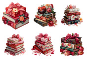 Valentine Books Sublimation Clipart, an Illustration by Designworld (Thumbnail 2 of 5)
