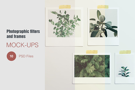 Photographic filter and Frame Mockup, an Advertising Mockup by graphiccrew