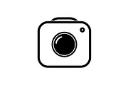 Camera icon. Black graphic symbol, an Object Graphic by RODINA (Thumbnail 1 of 3)