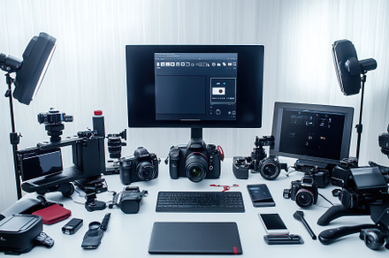 Various cameras, lenses, and editing, a Photo by Tanuart