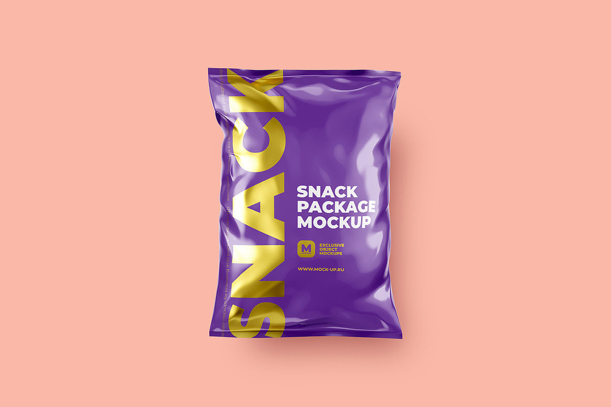 Snack Package Mockup, a Packaging Mockup by easymock (Photo 6 of 7)