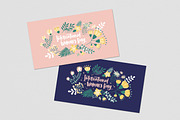 Women's Day floral cards, a Decorative Illustration by Good Studio (Thumbnail 7 of 7)