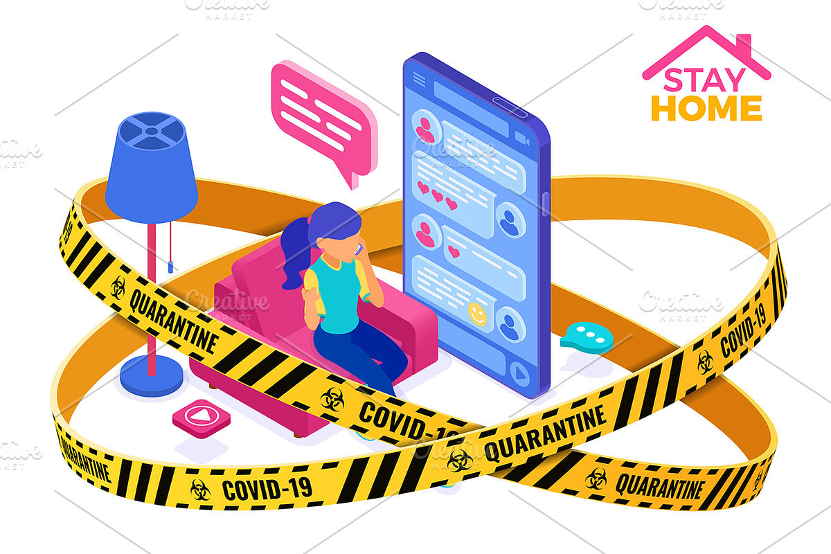 Covid-19 Coronavirus Stop Stay Home, an Education Illustration by TAlex (Photo 15 of 16)