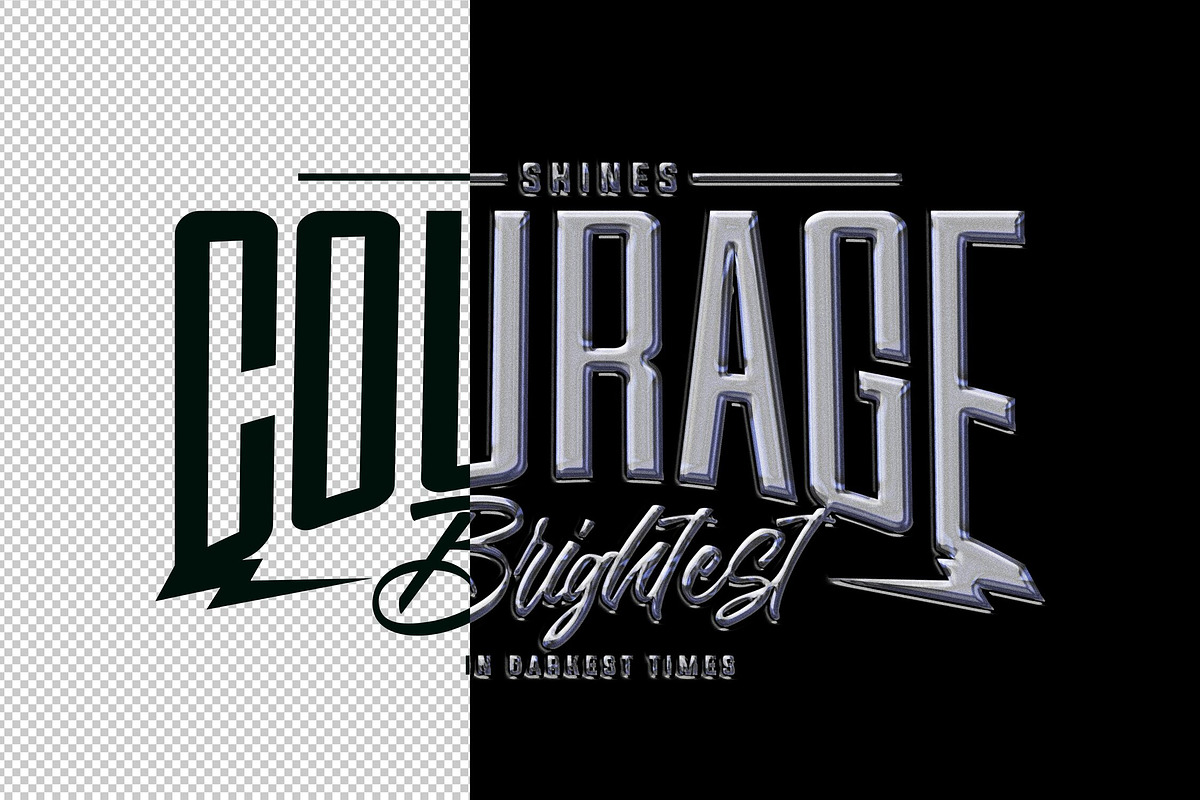 Chrome Text & Logo Effect, a Brushes & More by Design Squad (Photo 3 of 3)